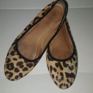 Madewell Leopard Print Flats Size 10